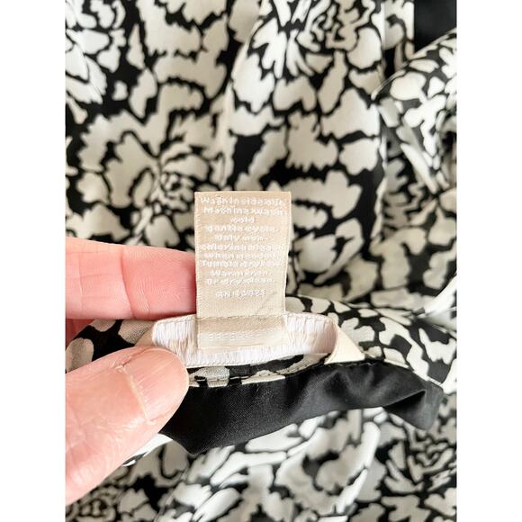 Banana Republic Floral Print Halter Dress | Black and White | EUC - Picture 6 of 9